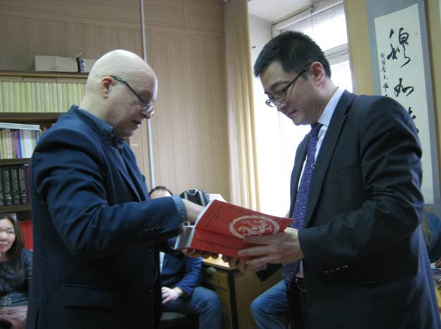 Встреча сотрудников Отдела Китая с новым заместителем директора Китайского культурного центра в Москве Ся Гуанъюанем
