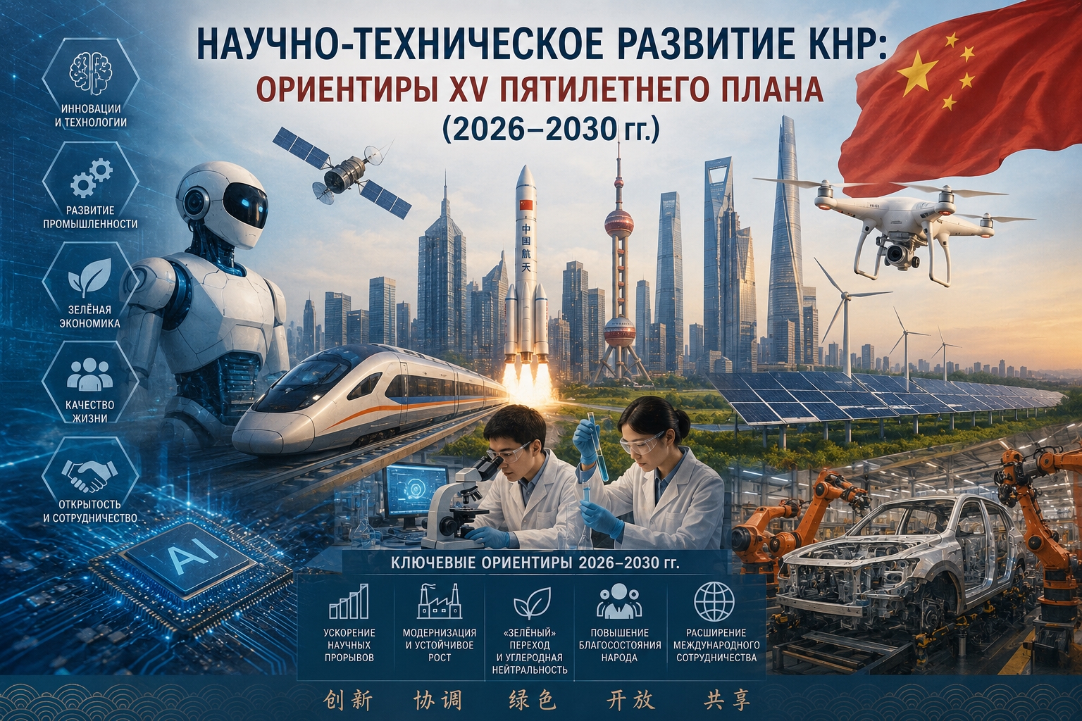 Научно-техническое развитие КНР: ориентиры XV пятилетнего плана (2026–2030 гг.)
