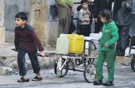 По данным ООН, примерно 15 млн сирийцев не имеют доступа к воде. Фото Reuters