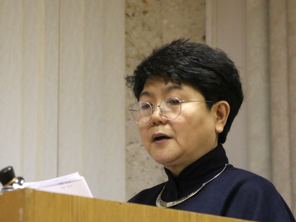 На открытии XLVII научной конференции «Общество и государство в Китае» выступила госпожа Чжан Чжунхуа, д.ф.н., полномочный министр Посольства КНР в РФ